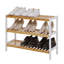 12 Pair Solid Wood Shoe Rack