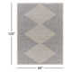Calliah Striped Polypropylene Area Rug in Blue/Cream