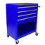 Chariot à outils 4 tiroirs avec roulettes, 4 tiroirs, bleu-125535397