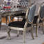 Chaise d'appoint capitonnée (ensemble de 2)