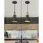 Luminaires suspendus, luminaire suspendu minimaliste pour îlot de cuisine, luminaires suspendus en métal noir, paquet de 3, AD-2151-1P3