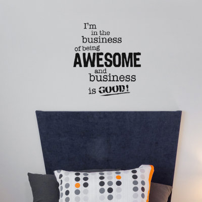 Text & Numbers Non-Wall Damaging Wall Decal