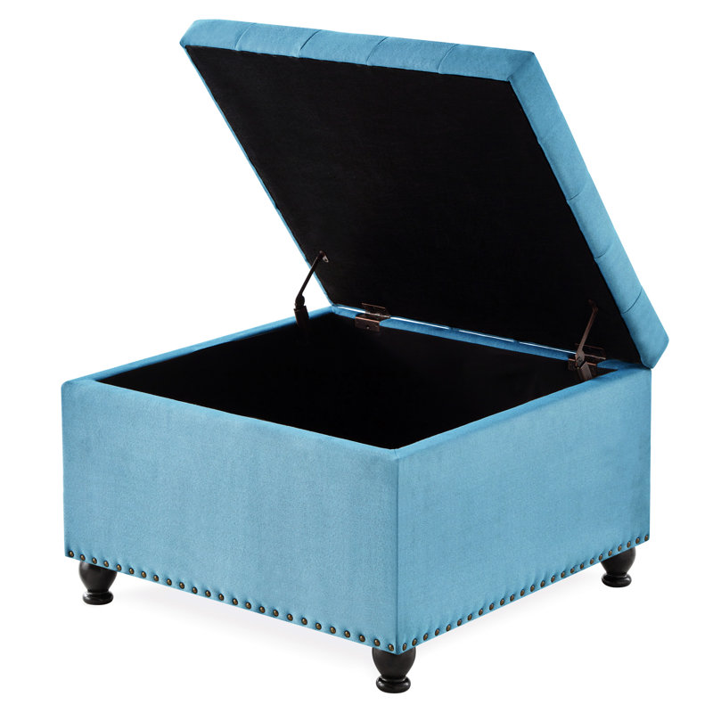 Carré bleu avec capitonnage robuste