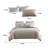 10 piece king polyester comforter set with jacquard print, grey-543148700