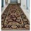 Manchuria Wool Oriental Area Rug in Black/Wine