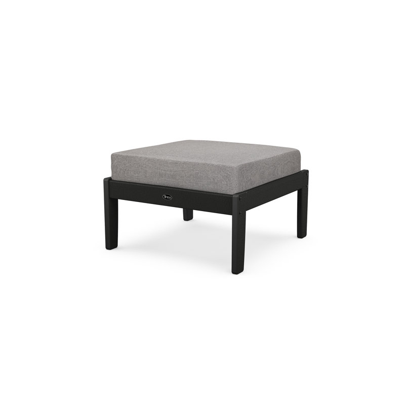 Yacht Club Deep Seating Ottoman, Grey Revolution