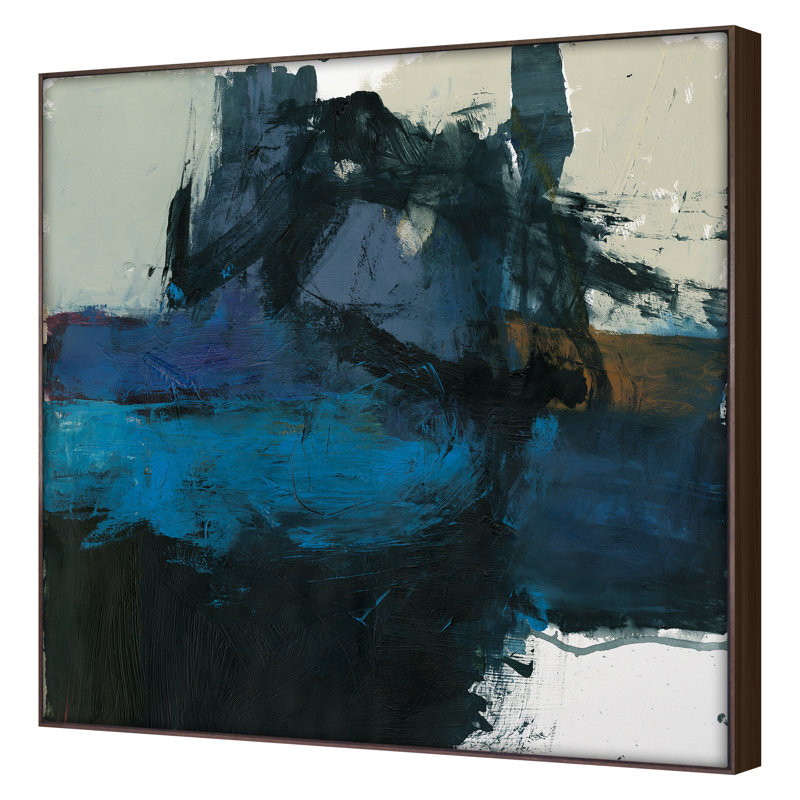Upheaval Print by Hunt, Bob, Walnut Floater Framed, 50'' H x 50'' W
