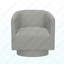 Fauteuil d'appoint pivotant gris-2147331081