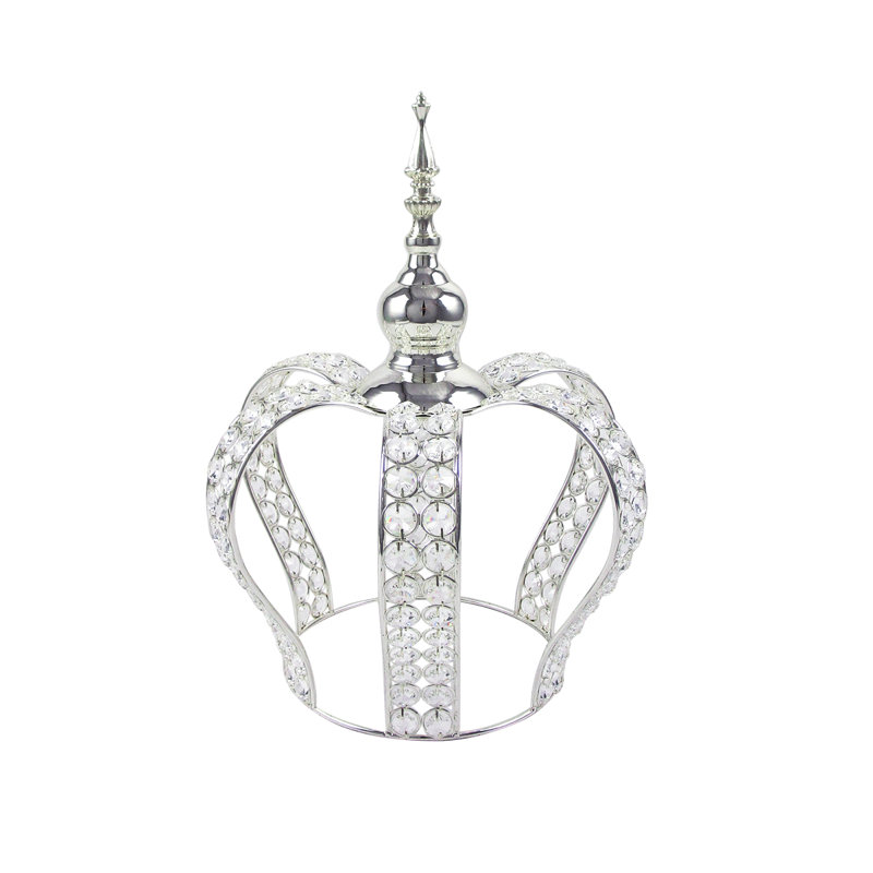 Centre de table Gafford Cuvier, H 14,75 po x l 11,25 po x P 11,25 po, Argent