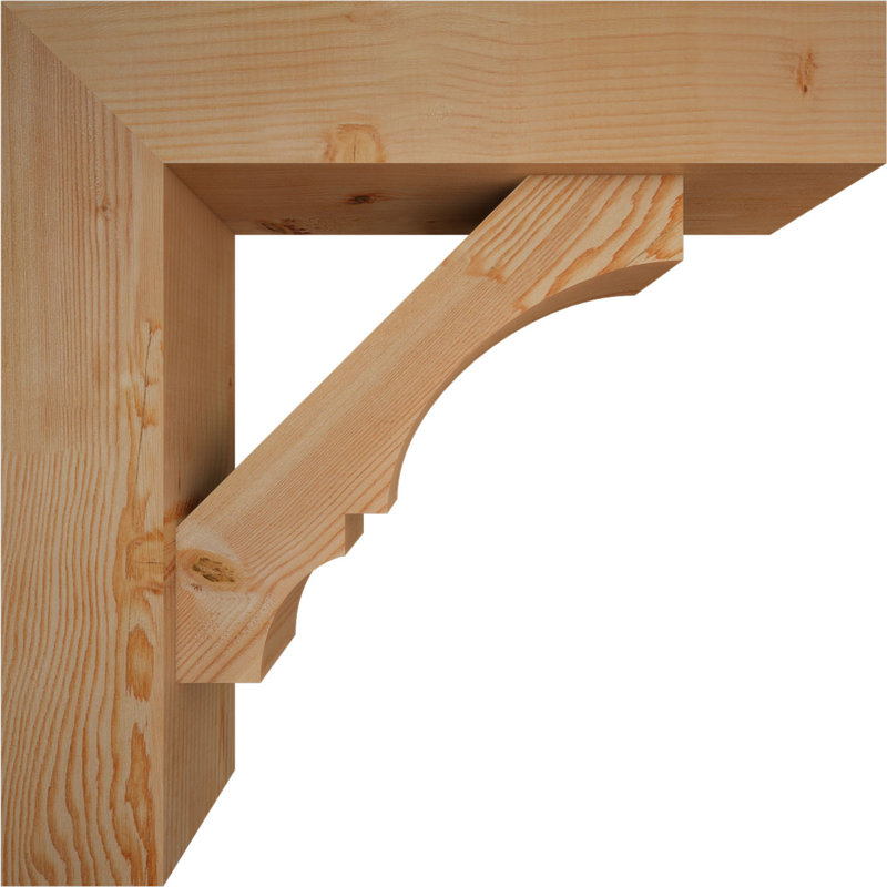 Balboa Block Offset Brace Bracket, 30 x 30, 7 1/2"W Douglas Fir (Smooth)