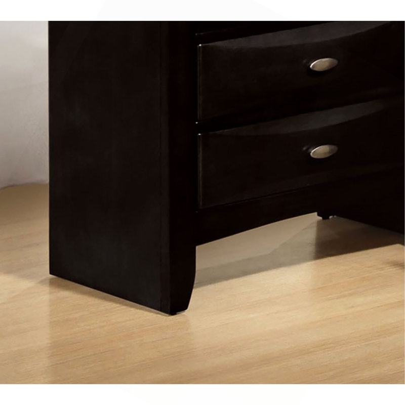 Mobilier de chambre à coucher 5 pièces, Noir