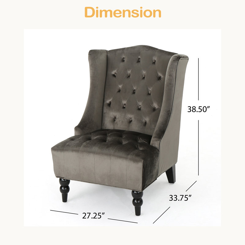 Chaise club à dossier haut