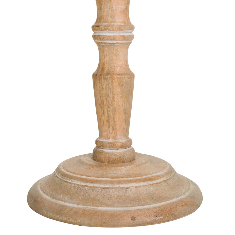 Curnutt Solid Wood Pedestal Coffee Table