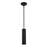 1-light Matte Black Modern Mini Pendant Light With Cylindrical Metal Shade-852406192
