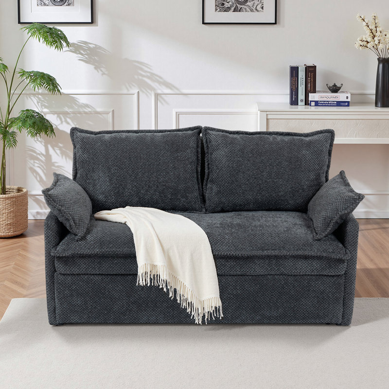 Convertible Sleeper Sofa Couch For Living Room Pull Out Sofa Bed With Usb/type-c Charging Ports