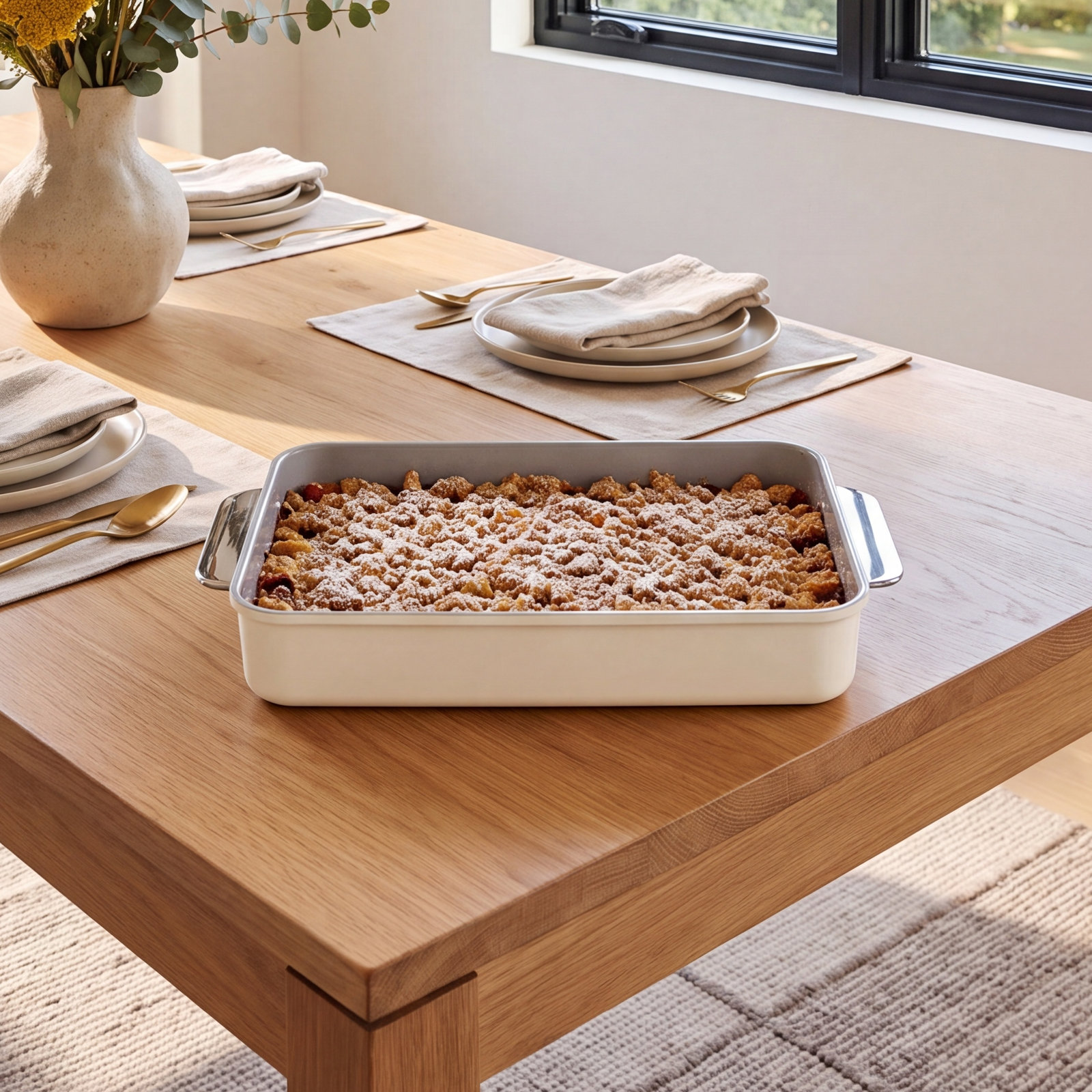 Caraway Nonstick Ceramic Roasting Pan, Cream