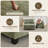 37.8" W Upholstered Chenille Armchair with Ottoman-1562201140
