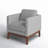 Londell Upholstered Armchair-1300422411