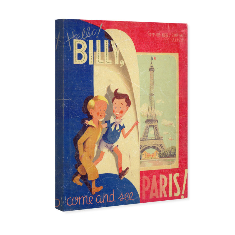 «Hello Billy» par Olivia's Easel - art sur toile, H 24 po x l 16 po x P 1,5 po