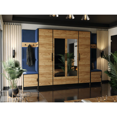 Tanan Hall Tree 313cm Wide with Bench
