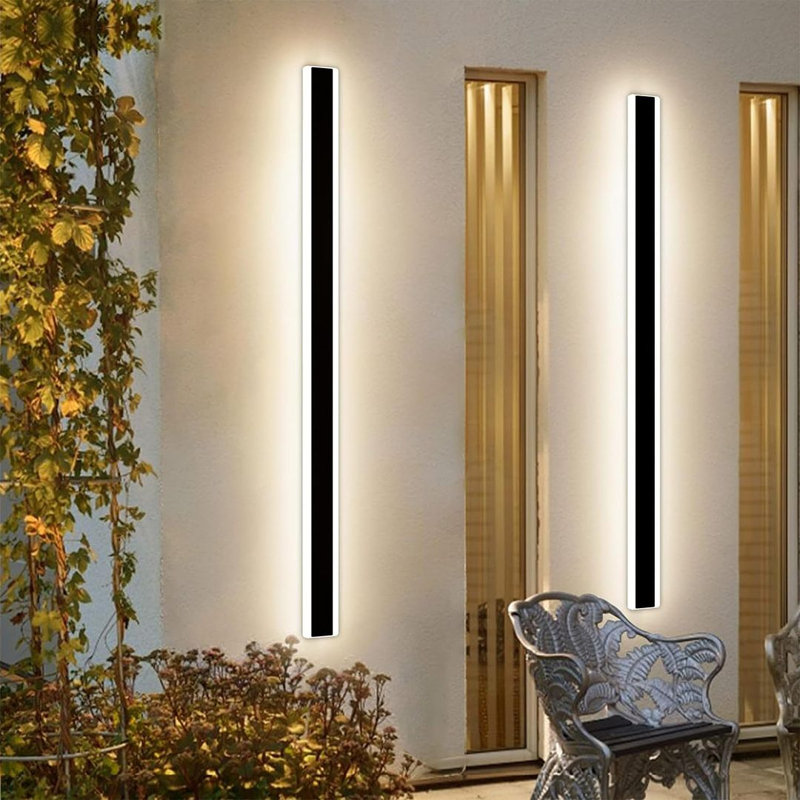 Applique murale à DEL en aluminium Jeramie, H 59 po x l 4 po x P 3 po