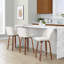 Archaimbaud Swivel Upholstered Counter Stool