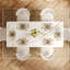 Table de salle à manger rectangulaire de luxe 71 po - Plateau en faux marbre avec base en acier au carbone en forme de V doré, table de cuisine contemporaine pour salle à manger-401147878-384360847