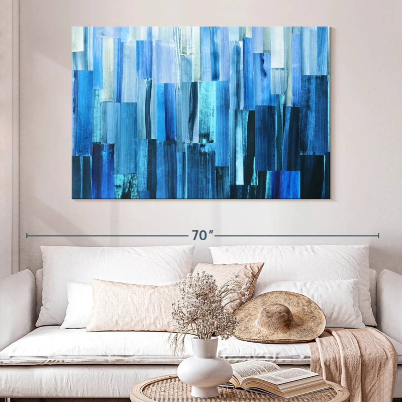 Avery Icy Blue Layers, 34" H x 51" W