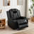 Luxurious 3 Piece Power Reclining Breathing Faux Leather with LED and Reading Light Living Room Set  (Set of 3)