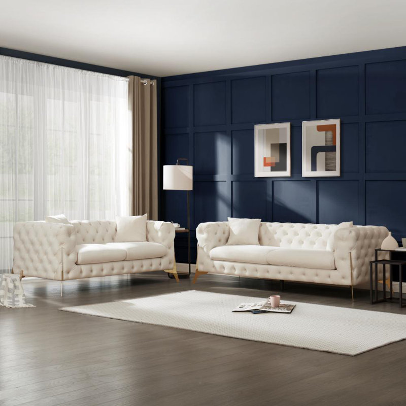 2 - Piece Velvet Living Room Set