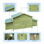 Large Wooden Chicken Coop Outdoor Hen House Poultry Cage With 2 Free-Range Doors ,2 Nesting Boxes,Chicken Perch Inside