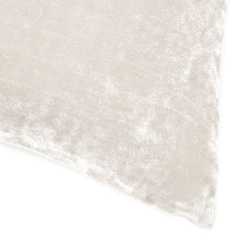 Ensemble / 2 coussins décoratifs en velours de soie, Crème