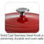 Cocotte ronde en fonte émaillée de couleur brune-780863759-780863765