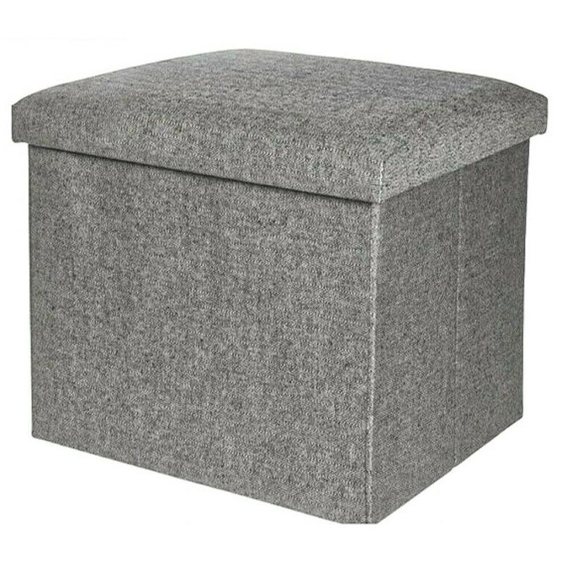Ebern Designs Fabric Bin, Dark Grey
