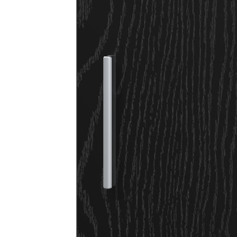 Highboard 40X42.5X185 Cm Engineered Wood, Black Oak