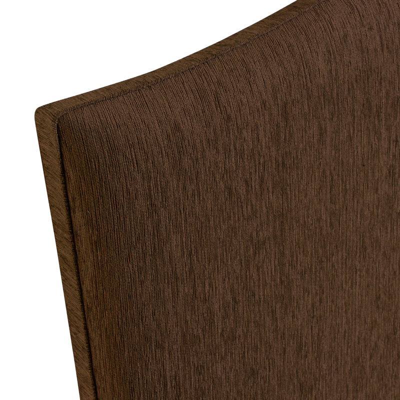 Triggs Upholstered Chenille Headboard, Double (4'6), Brown