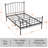 Queen Bed Frame With Headboard And Footboard Metal-1103081336-1075325646