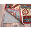Tapis rouge nouvel âge en laine 10 pi x 14 pi 4 po Dilkhush