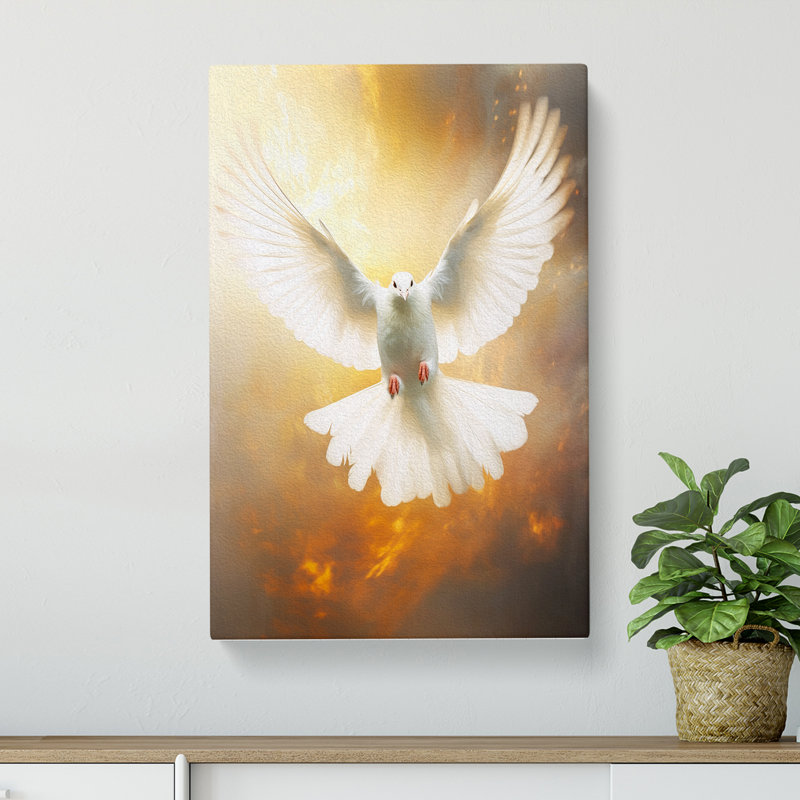 Dove Bird Conceptual - Wrapped Canvas, 76cm H x 50cm W x 3cm D