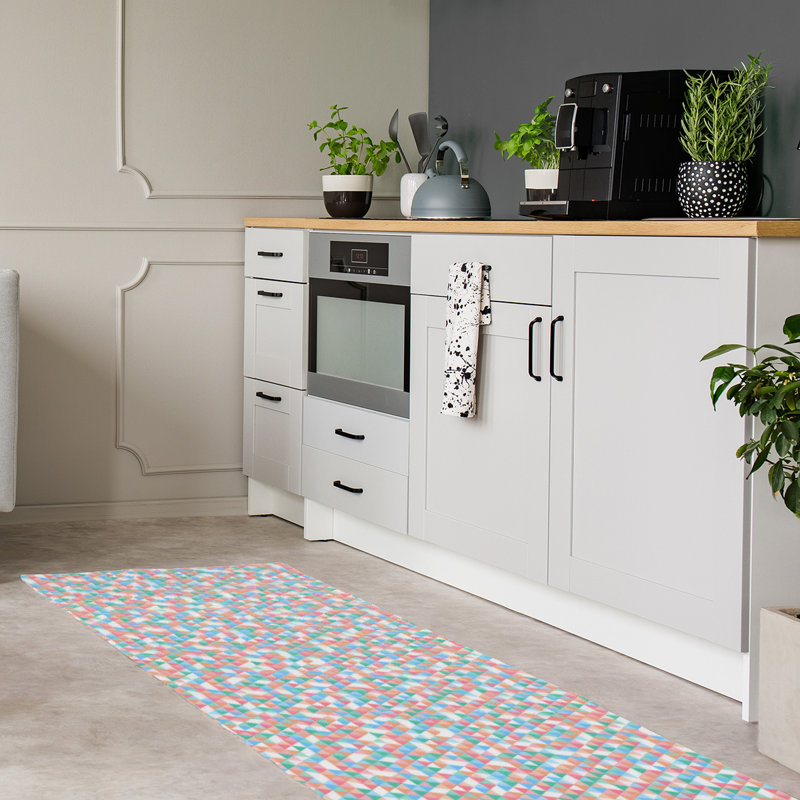 Chenille Geometric Indoor Rug, Runner 2'6" x 8'