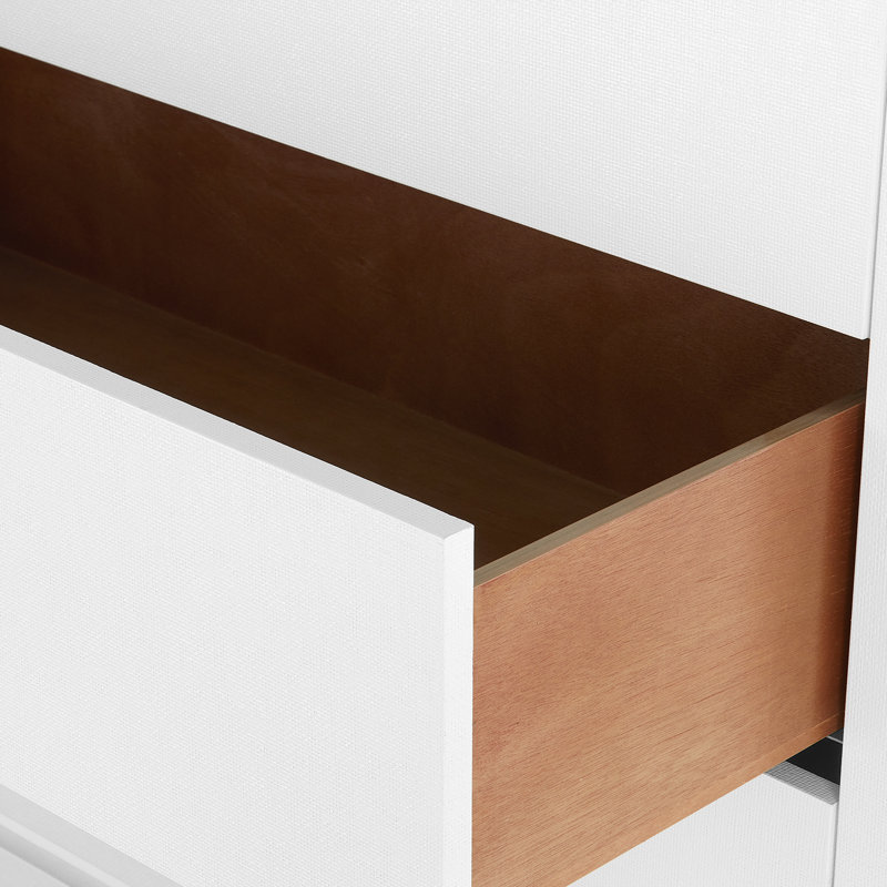 Ming 6 - Drawer Dresser, Chiffon White