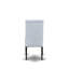 5 Piece Dinette Set for 4 Includes a Rectangle Dining Room Table with X-Legs and 4 Grey Linen Fabric Parsons Dining Chairs, Wire brushed Black-1188568178-1188568181-1188568180