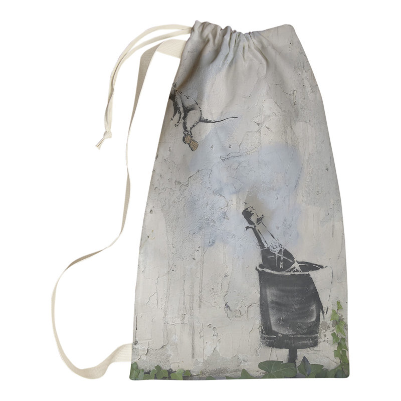 Fabric Laundry Bag with Handles, Small (29" H x 18" W x 1" D)