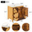 Meuble-lavabo de style moderne Mid-Century 30 po avec lavabo - Armoire autoportante en bois artistique avec 3 tiroirs et porte à fermeture en douceur