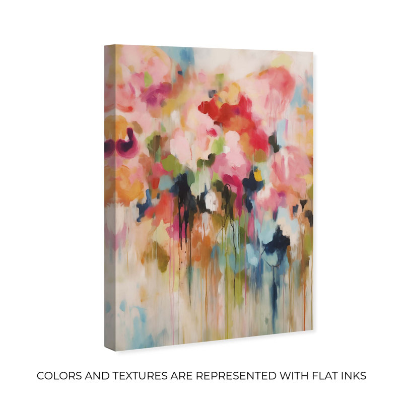 «Soft Lush Pastel Canvas New Floral Wall Art» par Art Remedy, Toile tendue, H 15 po x l 10 po