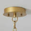 Lustre 6 lumières à intensité variable de style bougie avec hauteur réglable