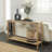47.20'' Glass Top Console Table