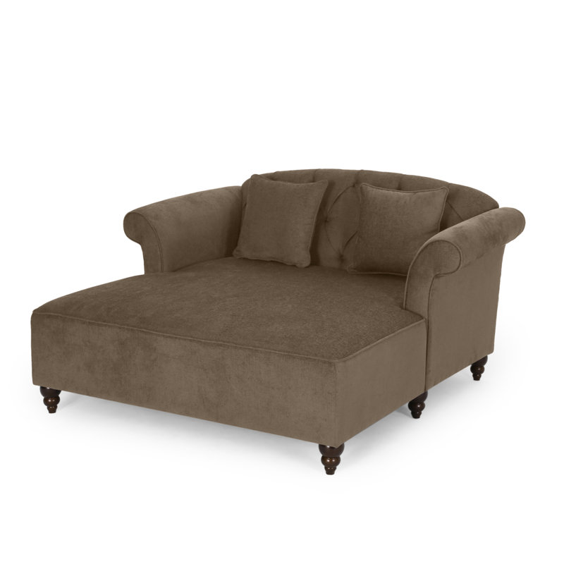 Comfortable Brown Fabric Indoor Chaise Lounges, Modern Home Decor
