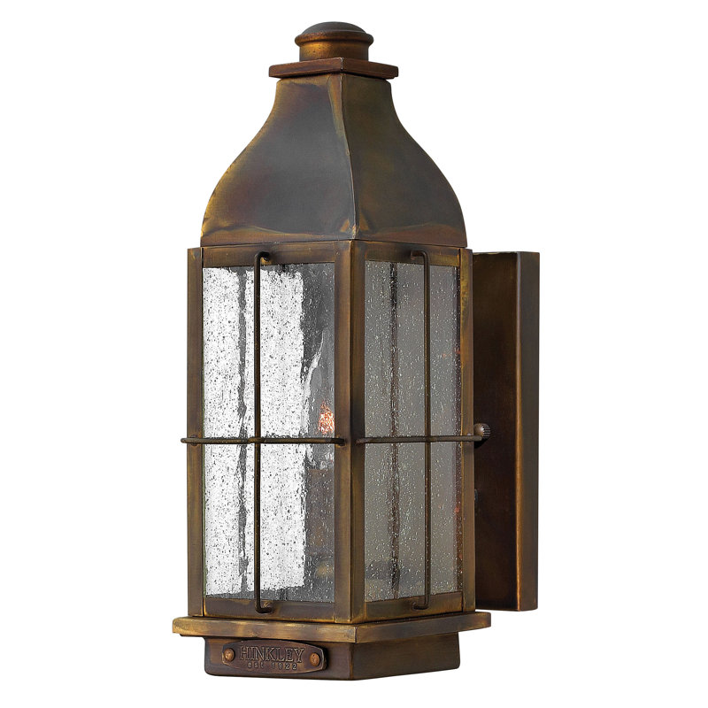 Bingham Outdoor Wall Lantern, Sienna, No