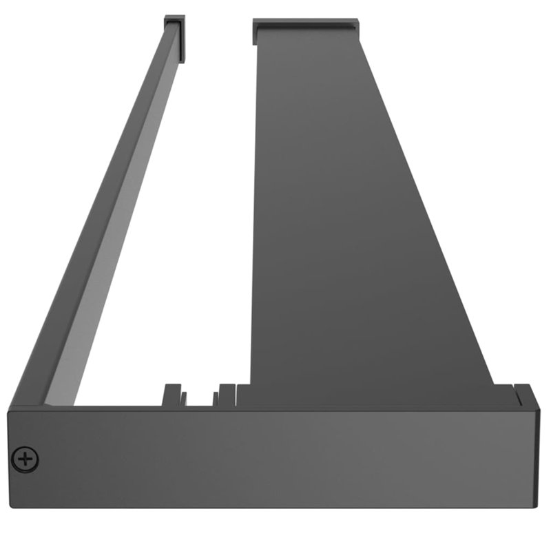 Massud Shower Shelf, 1.2" H x 39.4" W x 6.1" D, Black
